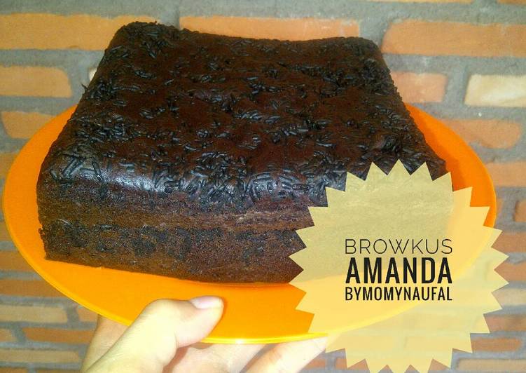 gambar untuk cara membuat Brownies Kukus ala Amanda & tips nya