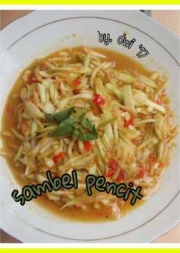 Sambal Pencit (mangga muda)