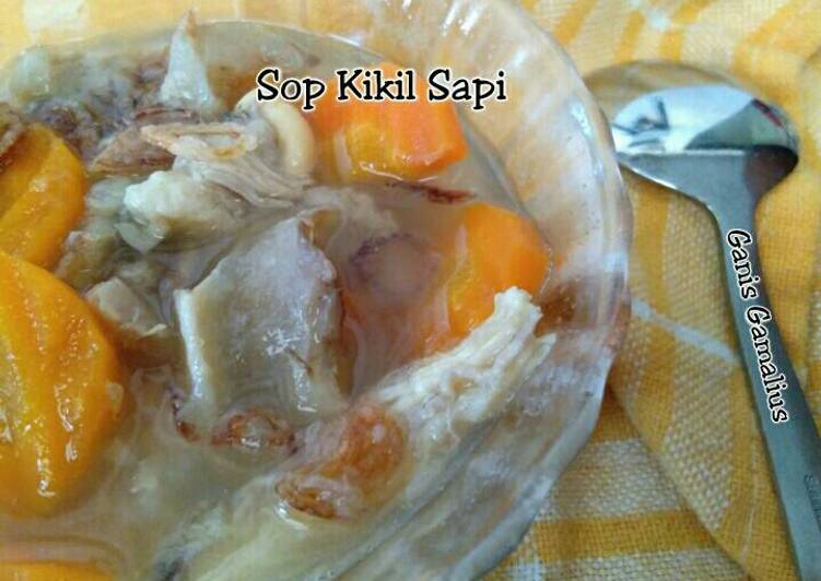 resep lengkap untuk Sop Kikil Sapi