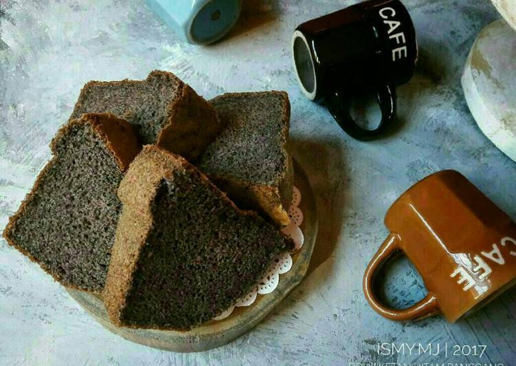 resep masakan Bolu Ketan Hitam Panggang