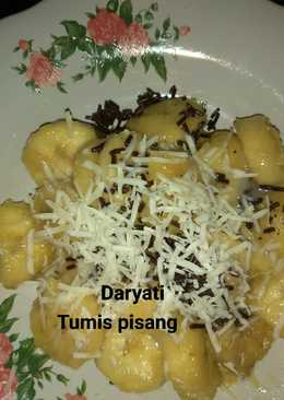 Tumis pisang coklat keju