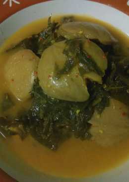 Gulai daun ubi jengkol