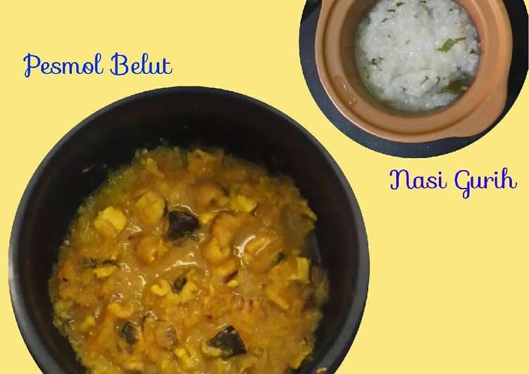 resep lengkap untuk MPASI 9m Lio_ Tim Gurih+PesmoL Belut