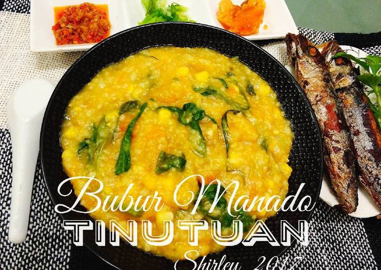 resep lengkap untuk Bubur Manado TINUTUAN