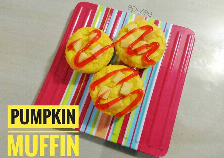 cara membuat Pumpkin Muffin