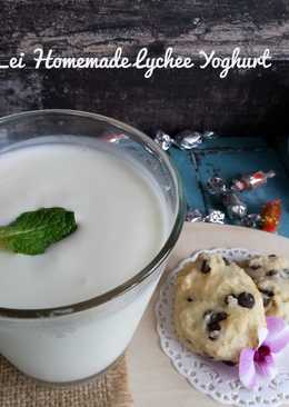 Homemade Lychee Yoghurt