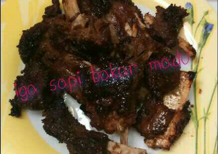 resep masakan Iga sapi bakar madu..;-)