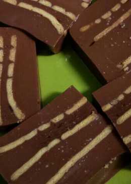 Puding coklat crispy