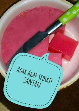 Agar Agar sedikit santan