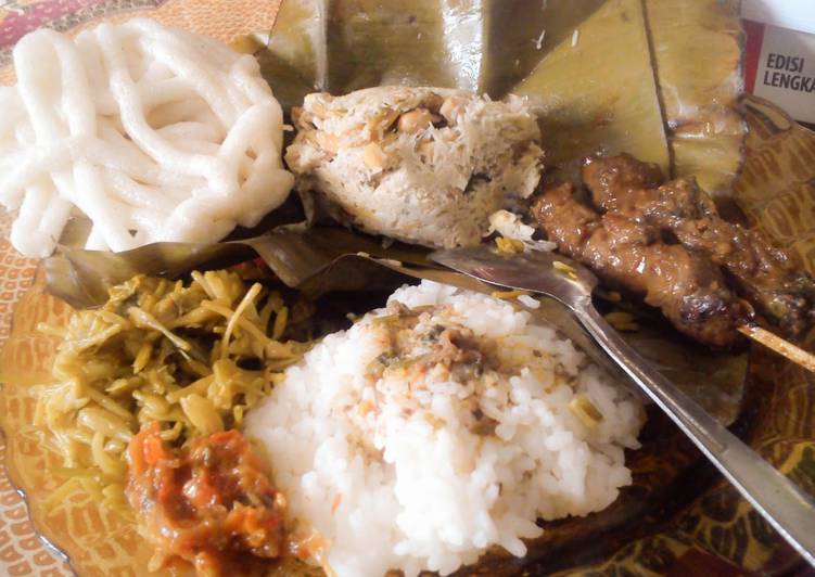 resep lengkap untuk Botok Teri Tempe