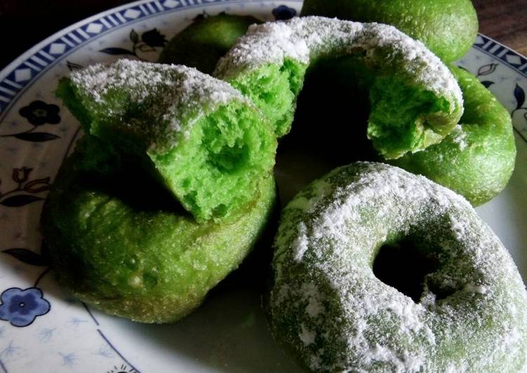 resep makanan Donat Pandan Ekonomis