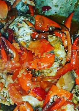 Kepiting saos ekstra pedas