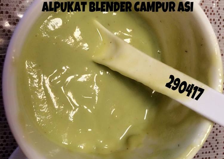 resep makanan Mpasi tunggal 6m pure alpukat