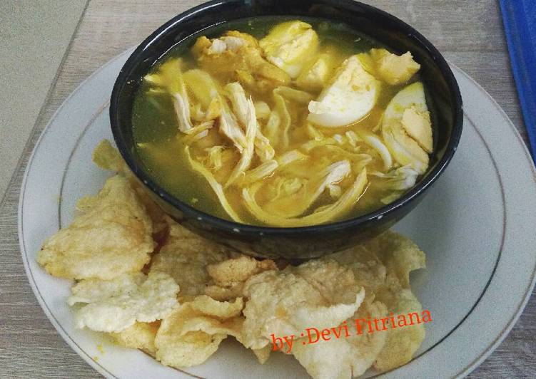 Resep Soto  Ayam  Kuah Bening  oleh Devi Fitriana Cookpad