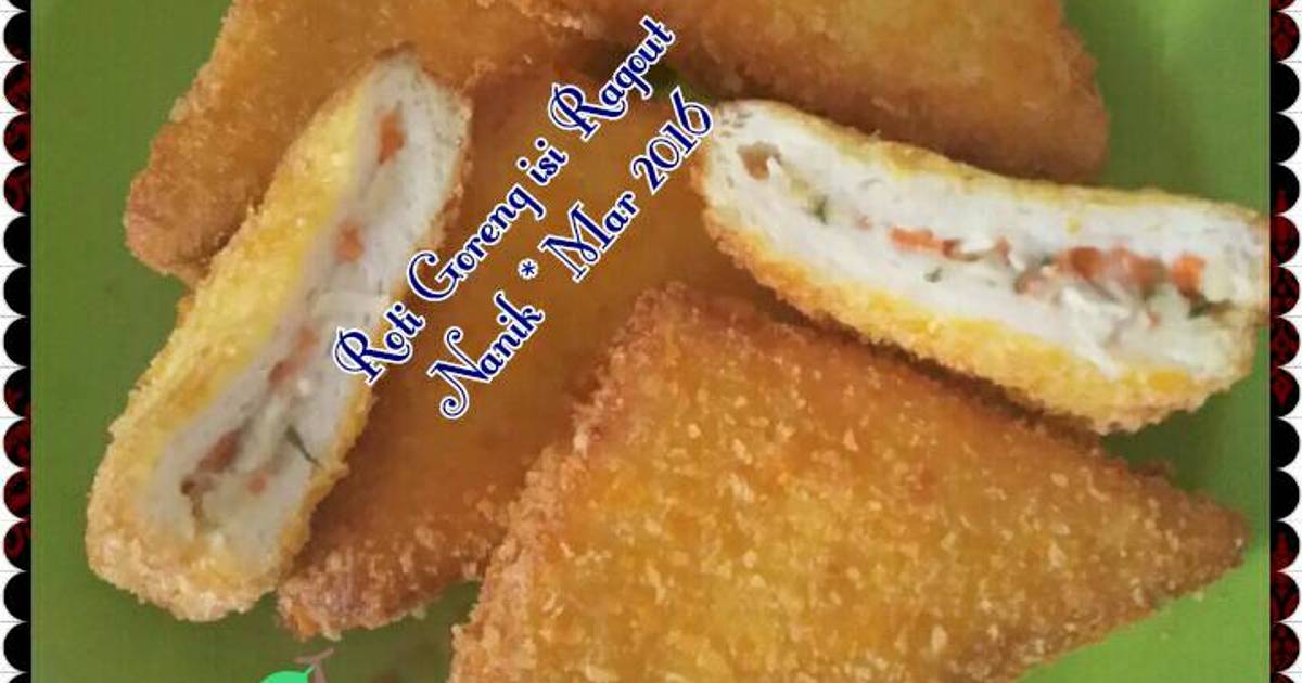 Resep Roti Tawar Goreng Isi Ragout Ayam + Sayuran ala Nanik Qanita