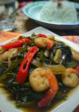 Cah Kangkung Udang Saus Tiram