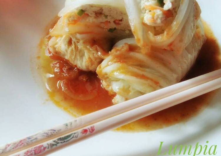 resep Lumpia sawi saus oriental