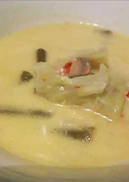 Santan kubis dan buncis pedas