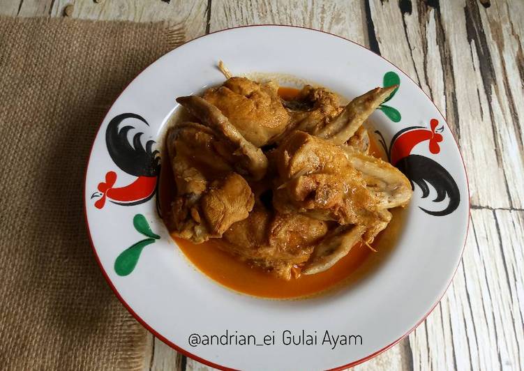 resep lengkap untuk Gulai Ayam