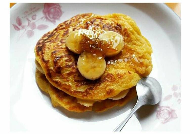 resep lengkap untuk Pancake Ketela Rambat/Ubi Jalar