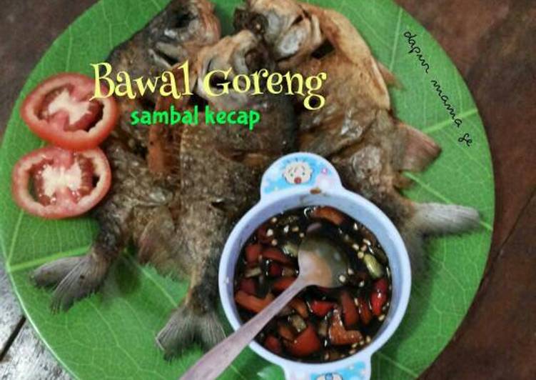 bahan dan cara membuat Bawal goreng sambal kecap