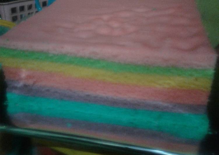 gambar untuk resep makanan Rainbow Cake Kukus Empush??