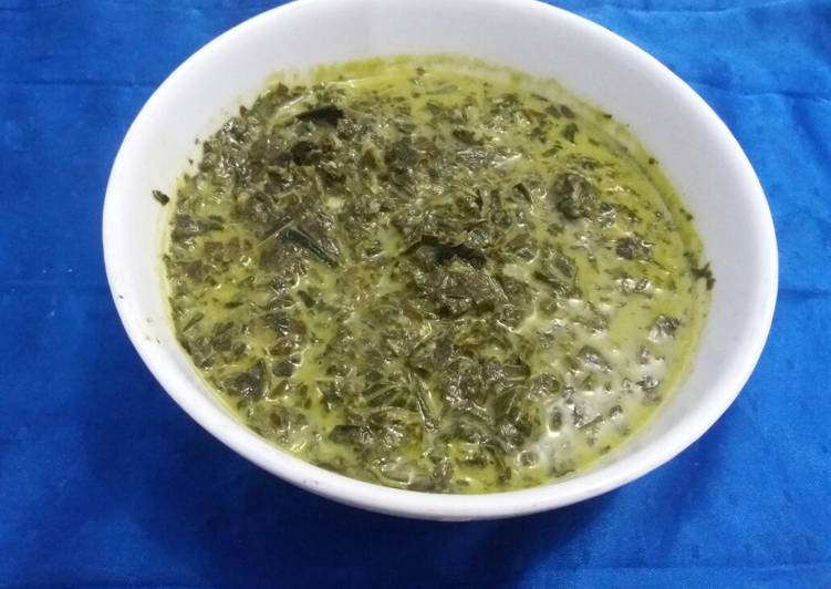 gambar untuk cara membuat Sayur Daun Ubi Tumbuk