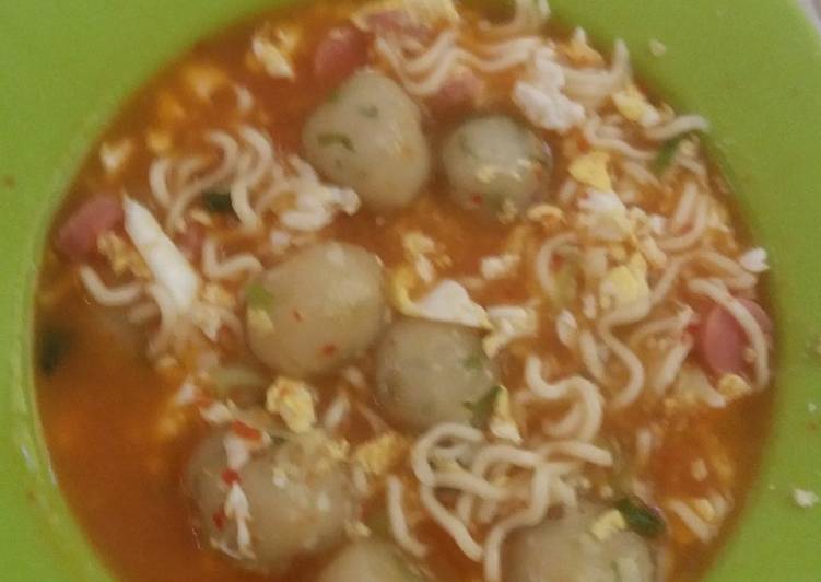 resep makanan Seblak cilok super pedas