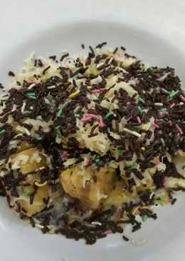 Pisang goreng coklat keju susu