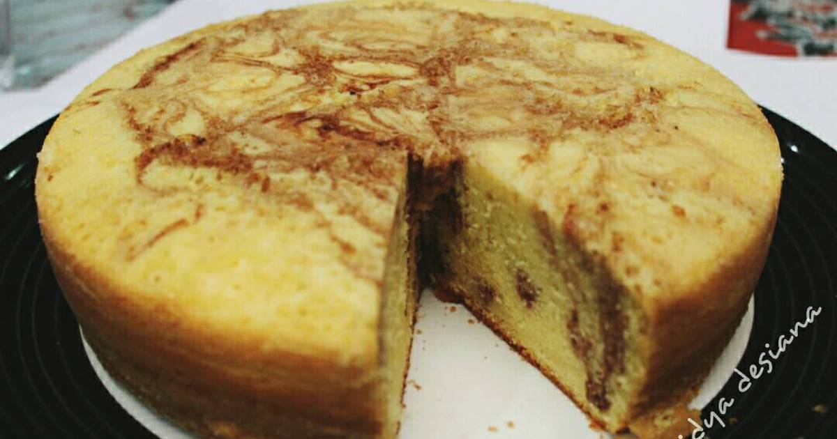 Resep Marmer Cake (Baked on Ricecooker)