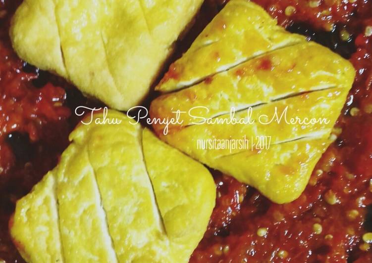 resep makanan Tahu Penyet Sambal Mercon