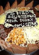 Steamed brownies pizza chocolatos