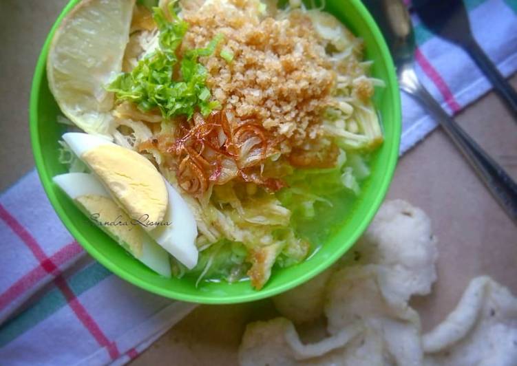 resep lengkap untuk Soto Ayam Lamongan