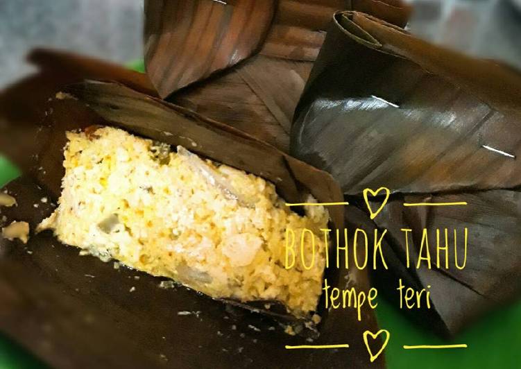 cara membuat Bothok Tahu Tempe Teri