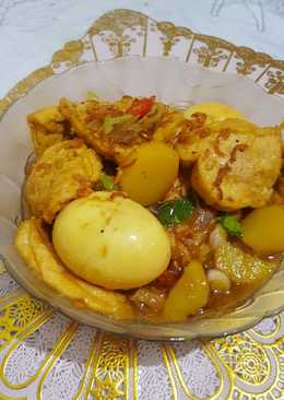 Semur Telur Tahu Kentang