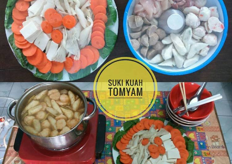 cara membuat Homemade suki kuah tomyam