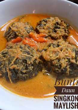 Buntil Daun Singkong & Pepaya