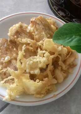 Pisang goreng "kremes" rasa vanila