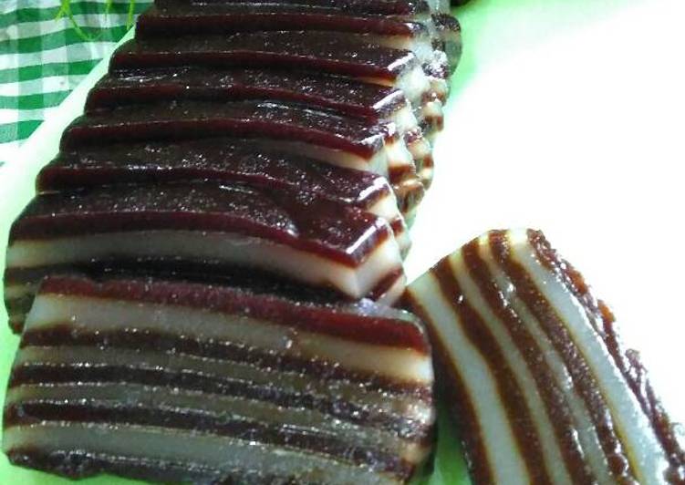 resep masakan Kue lapis mocca (½ resep)