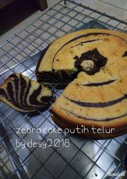 Zebra cake putih telur