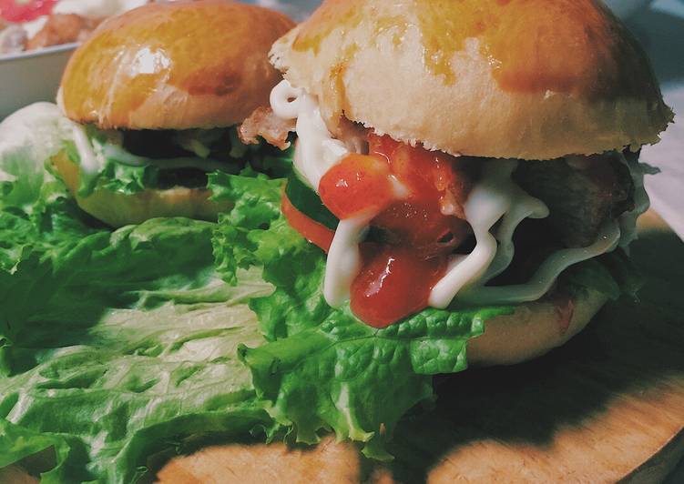 resep Crispy Chicken burger