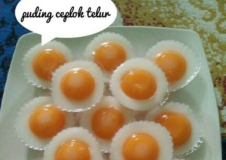 resep masakan Puding Ceplok Telur