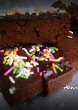 bolu coklat kukus simple ala ala(no mixer ) 