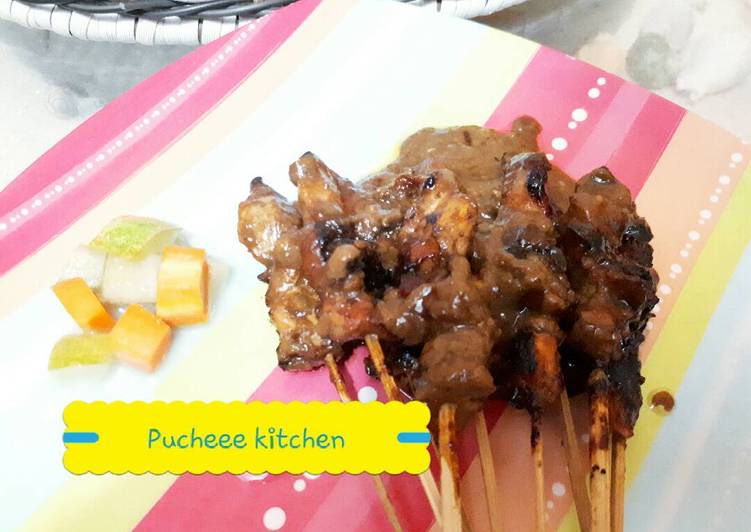 Resep Sate ayam bumbu kacang  pr adakecapmanisnya oleh 