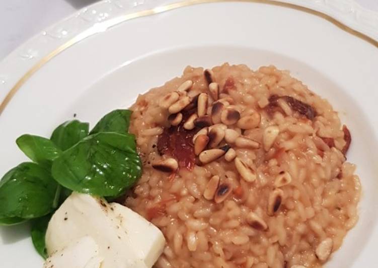 gambar untuk cara membuat Nasi risotto dengan keju mozzarella