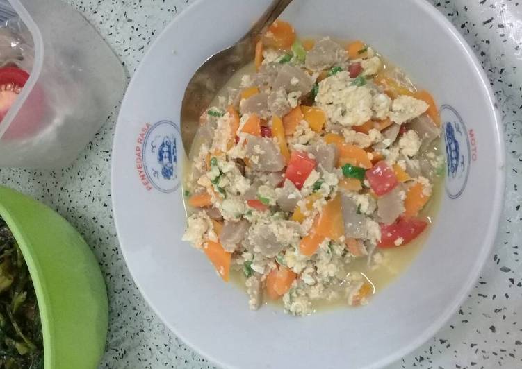 gambar untuk resep makanan Oseng bakso sayur dan telur (untuk si kecil bisa)