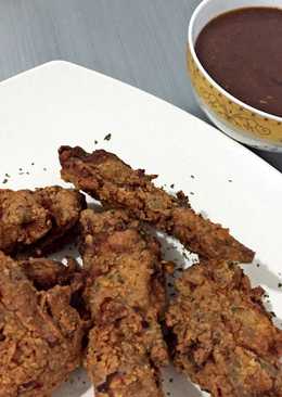 Buttermilk Fried Chicken with BBQ Sauce...