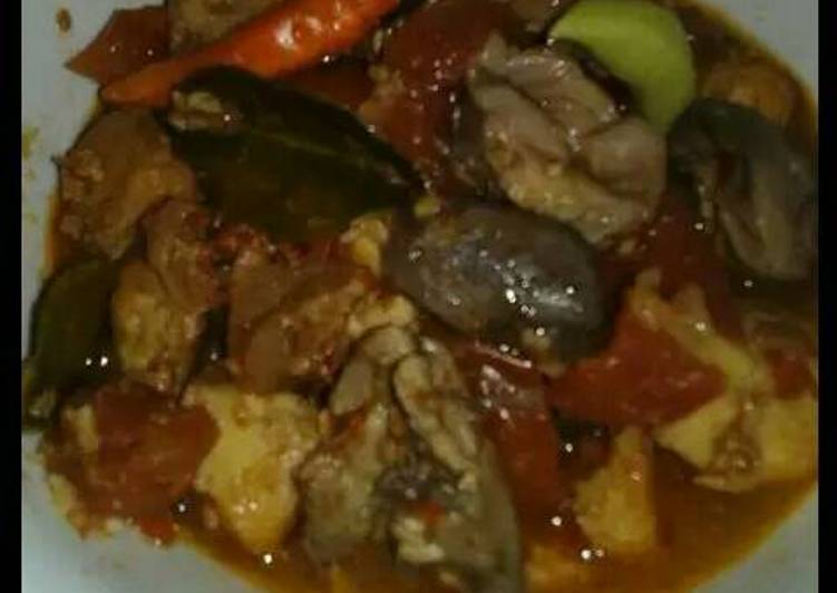 resep lengkap untuk Kuah asem pedas ati empela