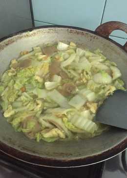 Tumis sawi putih (orak arik)