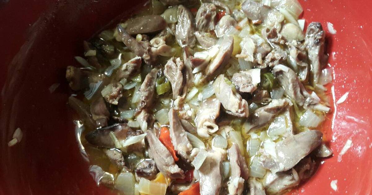 Resep Tumis Jantung Ayam Bawang Bombay ala Quinne Lin